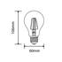 Picture of LED Arrow left Arrow right LED LED LED Filament Bulb A60 E27 4W/5W/6.5W