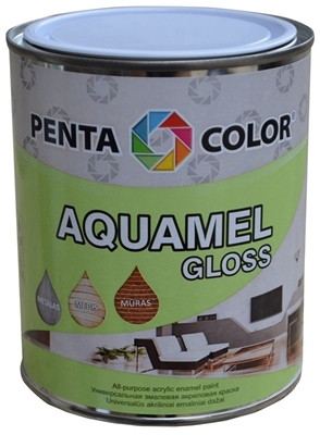 Picture of Paint Pentacolor Aquamel, 0.7kg, glossy white / piece