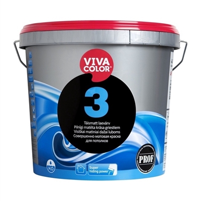 Picture of Paint for walls and ceilings Vivacolor 3 CP, 9 l, white