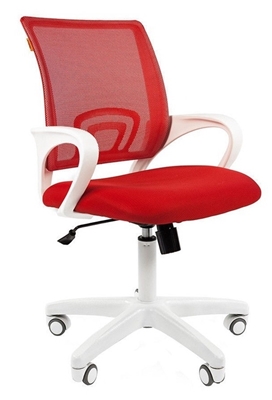 Picture of Office Chair Chairman 696 White TW-19 Red