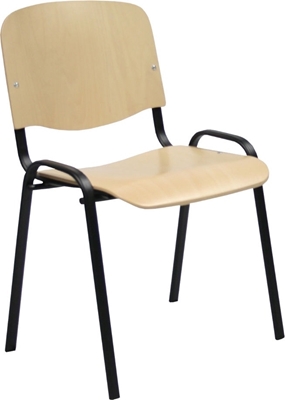 Picture of Home4you Office Chair Big Plywood Black 075145