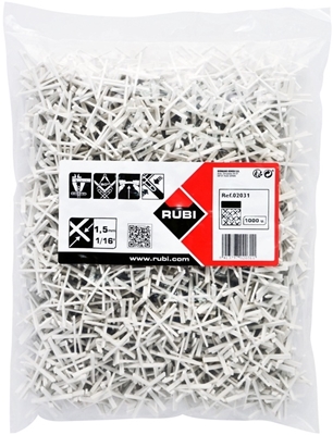 Picture of RUBI Tile Spacers for 1.5mm Joints 1000pcs