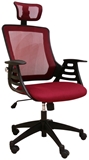 Show details for Home4you Office Chair  Evelekt Merano 27713 Dark Red