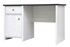 Picture of Black White White Writing Desk in Porto White