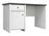 Picture of Black White White Writing Desk in Porto White