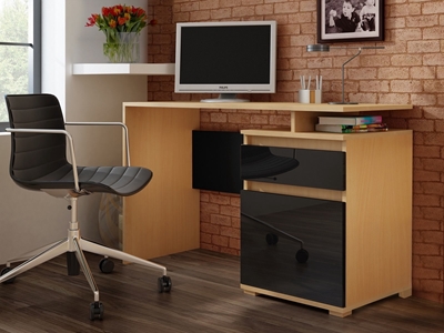 Picture of Office Desk Pro Meble Milano PKC 105 Beech/Black