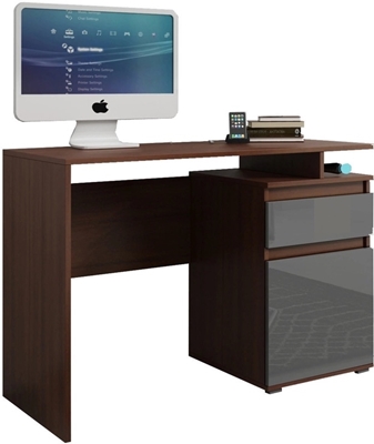 Picture of Office Desk Pro Meble Milano PKC 105 Walnut / Grey