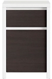 Show details for Black Red White Chest of Drawers Caspian 1D1SP White / Brown