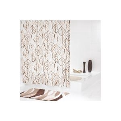 Picture of Bath curtain Ridder Leaves 32618, 1,8x2m, brown