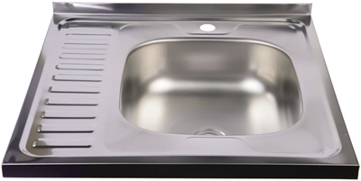 Picture of Diana Kitchen Sink Right Chrome 600x600mm