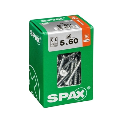 Picture of SCREW 5X60 WHITE ZN 50 PCS (SPAX)