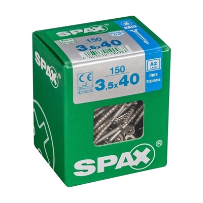 Picture of SCREW WOODS A2 3,5X40 TX 150 PSC (SPAX)