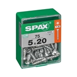 Show details for SCREW 5X20 WHITE ZN 75 PCS (SPAX)