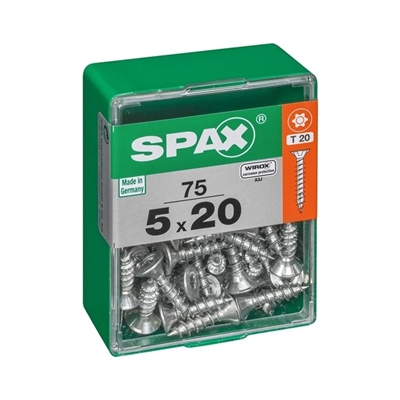 Picture of SCREW 5X20 WHITE ZN 75 PCS (SPAX)