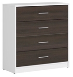 Show details for Black Red White Nepo Chest Of Drawers 34x80x84cm White Wenge