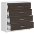 Picture of Black Red White Nepo Chest Of Drawers 34x80x84cm White Wenge