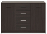Show details for Black Red White Chest Of Drawers Nepo KOM2D4S Wenge