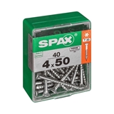 Show details for SCREW 4X50 WHITE ZN 40 PCS (SPAX)