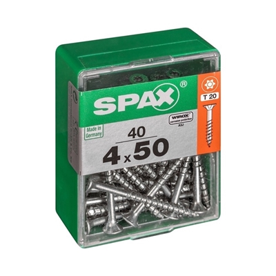 Picture of SCREW 4X50 WHITE ZN 40 PCS (SPAX)