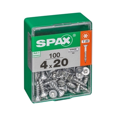 Picture of SCREW 4X20 WHITE ZN 100 PCS (SPAX)