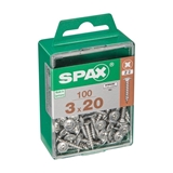 Show details for SCREW WOODEN PALK HEAD 3X20 PZ 100 PSC (SPAX)