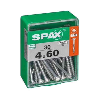 Picture of SCREW 4X60 WHITE ZN 30 PCS (SPAX)