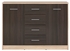 Picture of Black Red White Chest Of Drawers Nepo KOM2D4S Sonoma Oak / Wenge
