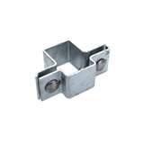 Show details for Post clamps, 40x60 mm, central, RAL7016