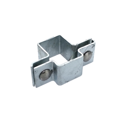 Picture of Post clamps, 40x60 mm, central, RAL7016