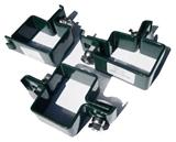 Show details for Pillar clamps 40x60 mm, central RAL8017