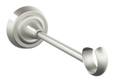 Show details for Curtain rod holder D16, 18cm, 1-row, frosted silver