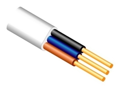 Picture of CABLE BVV-P 3X2,5 FLAT WHITE (50)