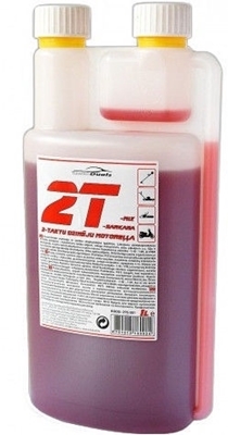 Picture of AutoDuals 2T-mix Semi-Synthetic Oil with Dosator Red 1l