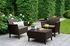 Picture of Keter Salem Balcony Set w / Storage Table Brown