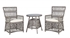 Picture of Home4you Marbella Table And 2 Chairs Set Gray / Beige
