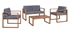 Picture of Home4you Skipper Garden Furniture Set Brown / Gray