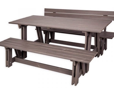 Picture of Folkland Timber Garden Set Riva Graphite