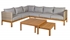 Picture of Homee4you Captain Garden Furniture Set Gray / Teak