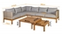 Picture of Homee4you Captain Garden Furniture Set Gray / Teak