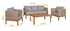 Picture of Home4you Captain Garden Furniture Set Teak / Gray