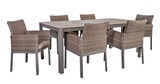 Show details for Home4you Admiral Table And 6 Chairs Set Gray