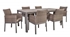 Picture of Home4you Admiral Table And 6 Chairs Set Gray