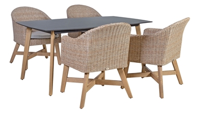 Picture of Home4you Henry K10246 Table And 4 Chairs Beige