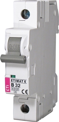 Picture of AUTOMATIC SWITCH ETI 1P 6KA C-10A E