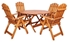 Picture of Folkland Timber Folding Garden Set Canada 4 Brown