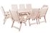 Picture of Folkland Timber Folding Garden Set Bavaria 8 White