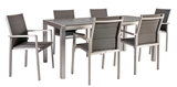 Show details for Home4you Cedric Table And 6 Chair Set Gray