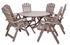 Picture of Folkland Timber Folding Garden Set Canada 6 Graphite