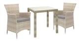 Show details for Home4you Wicker Table And 2 Chair Set Beige