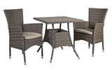 Show details for Home4you Paloma Table And 2 Chairs Set Brown